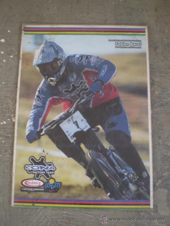 Coleccionismo deportivo: CUADRO POSTE FABIEN BAREL - Foto 1