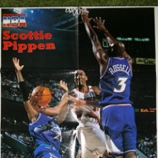 Coleccionismo deportivo: GRAN POSTER DE LA REVISTA NBA - SCOTTIE PIPPEN PORTLAND TRAILBLAZERS. Lote 51925303