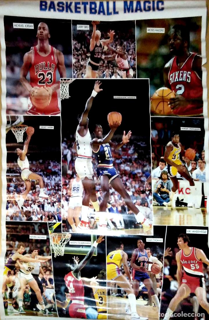 Coleccionismo deportivo: CARTEL. BASKETBALL MAGIC. - Foto 1