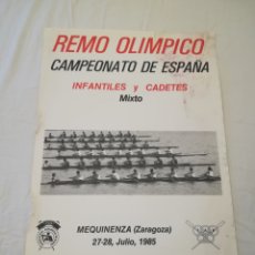 Coleccionismo deportivo: CAMPEONATO DE ESPAÑA DE REMO OLÍMPICO 1985