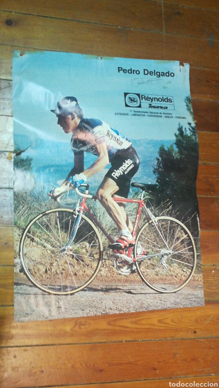 Coleccionismo deportivo: P&oacute;ster Perico Delgado - Foto 1