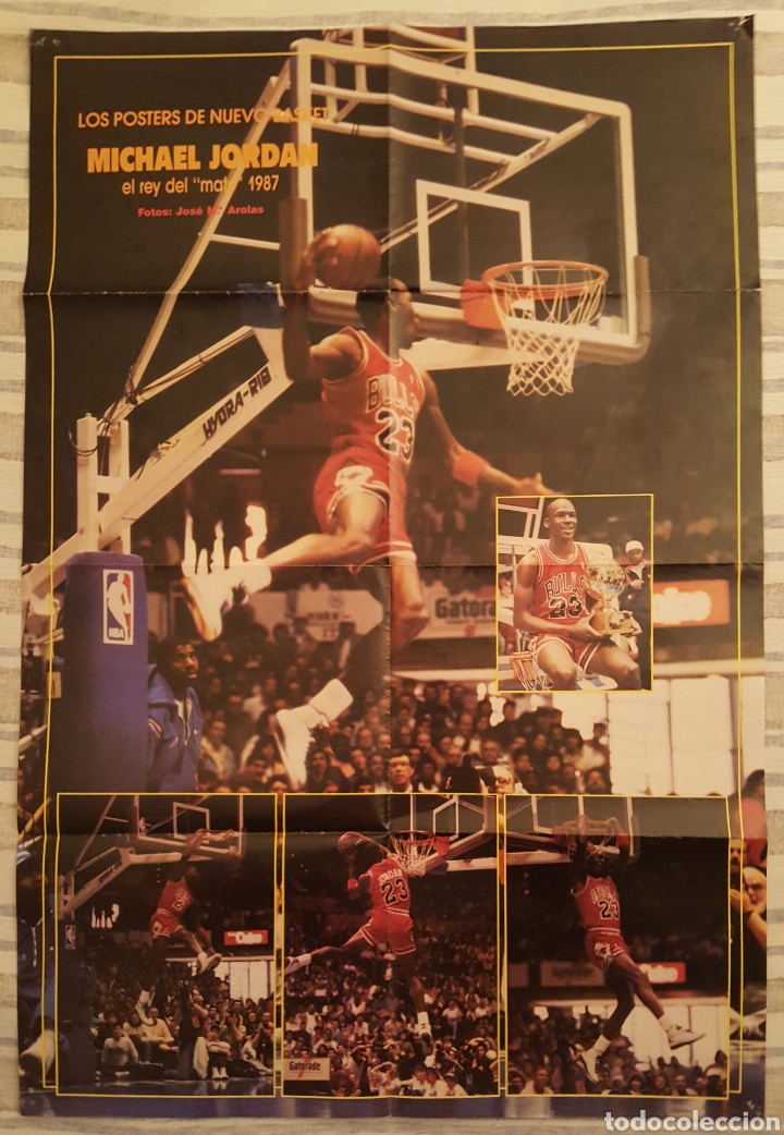 Colecionismo desportivo: Poster Michael Jordan All Star 1987 86x58