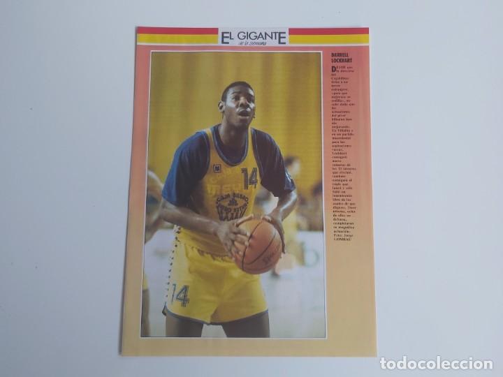 Coleccionismo deportivo: MINI POSTER BALONCESTO DARRELL LOCKHART(CAJABILBAO) - Foto 1