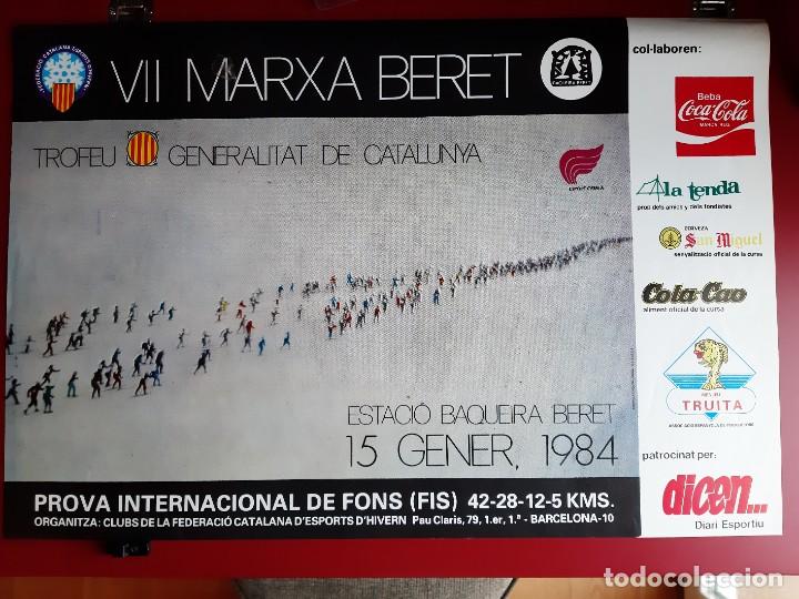 Coleccionismo deportivo: cartel VII marxa Beret 1984 - Foto 1