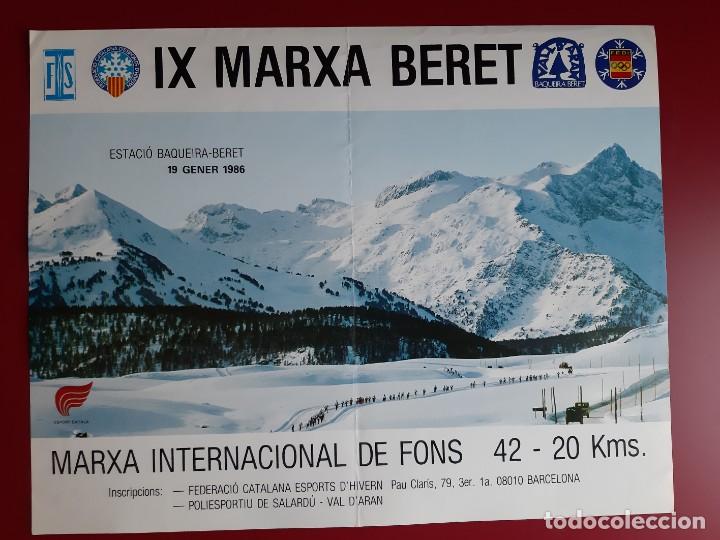 Coleccionismo deportivo: cartel IX marxa beret - Foto 1