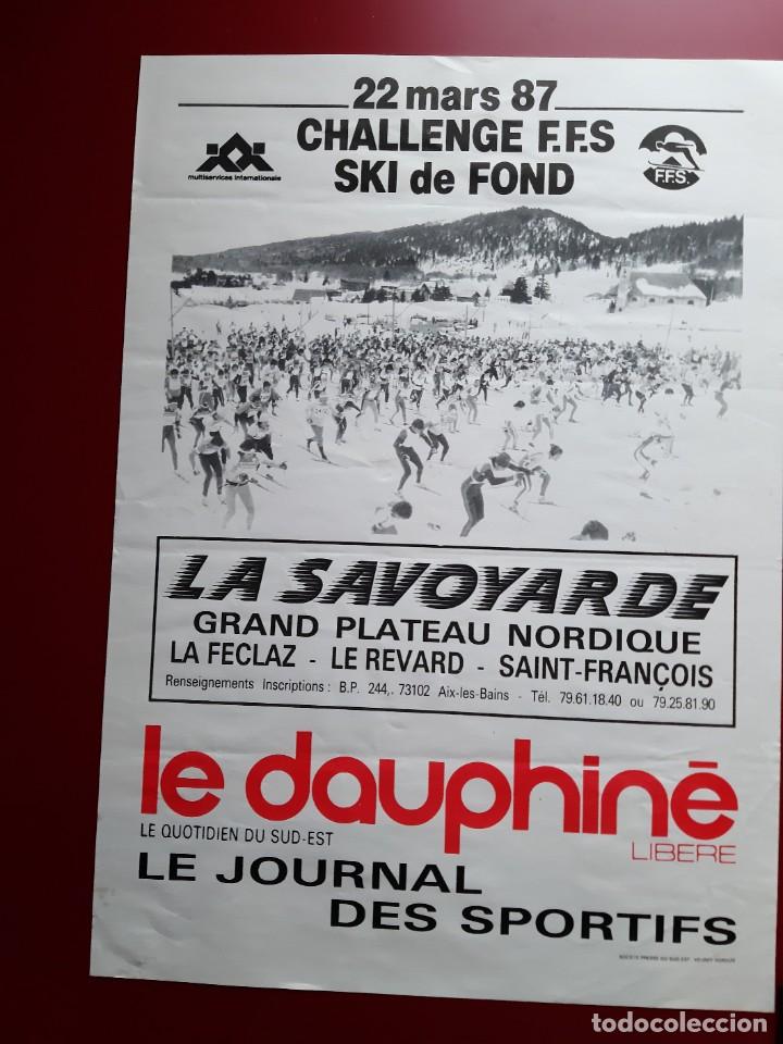 Coleccionismo deportivo: Cartel &rdquo;LA SAVOYARDE&rdquo; 1987 - Foto 1