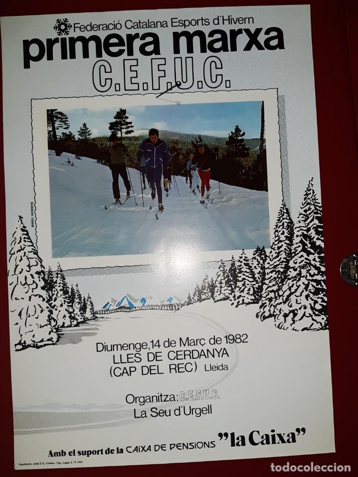 Coleccionismo deportivo: Cartel 1&ordf; Marxa CEFUC - Foto 1