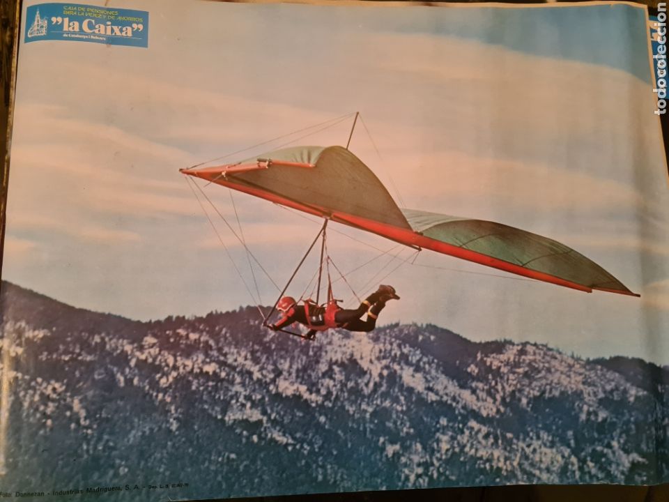 Sammelleidenschaft Sport: Poster ala delta . 1976. Caja de pensiones para la vejez y de ahorros La caixa