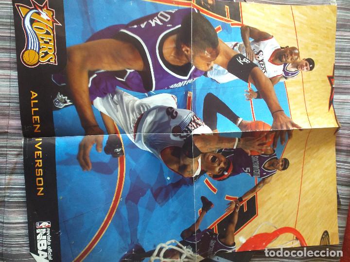 Coleccionismo deportivo: LOTE 17 POSTERS CARTELES NBA REVISTA OFICIAL TODOS FOTO PAU GASOL WILKINS KIDD CALDERÓN - Foto 2 - 236949090