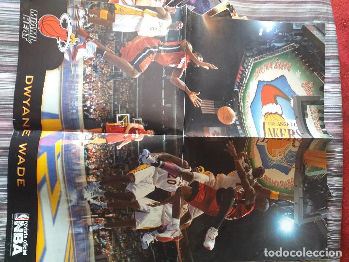 Coleccionismo deportivo: LOTE 17 POSTERS CARTELES NBA REVISTA OFICIAL TODOS FOTO PAU GASOL WILKINS KIDD CALDERÓN - Foto 4 - 236949090