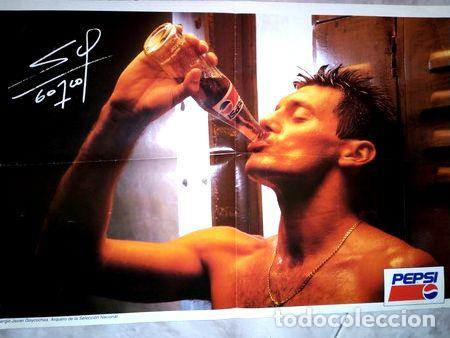 Coleccionismo deportivo: poster sergio goycochea pepsi - Foto 1