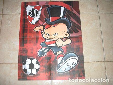 Coleccionismo deportivo: poster doble de river para chicos - Foto 1