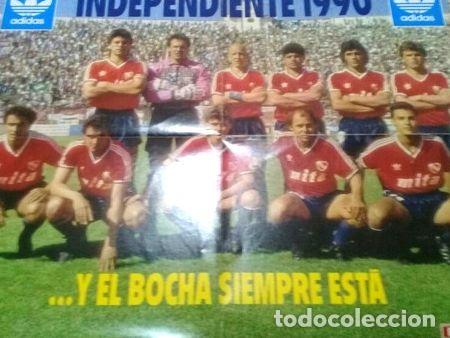 Coleccionismo deportivo: poster independiente 1990 - Foto 1