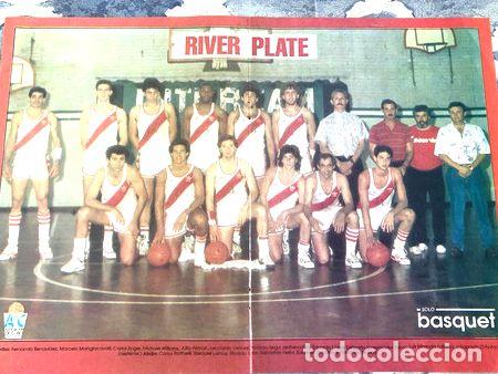 Coleccionismo deportivo: lote 3 posters river plate basquet - Foto 1
