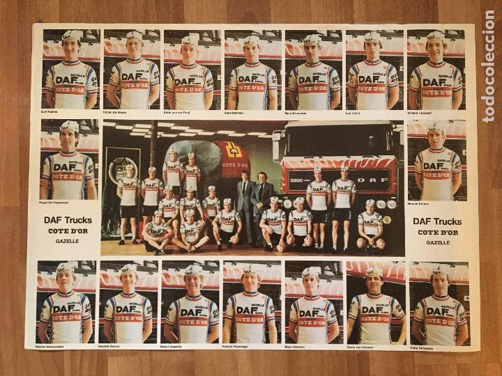 Sports collectibles: CATEL EQUIPO CICLISTA DAF TRUCKS COTE D,OR, GAZELLE.CYCLING TEAM