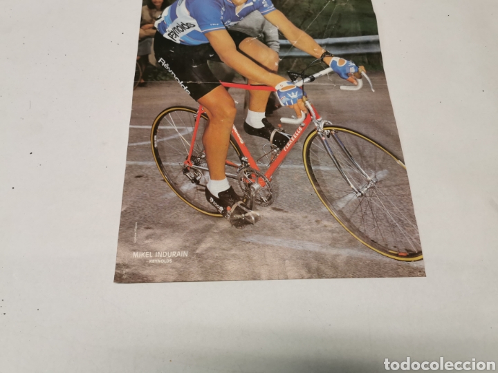 Coleccionismo deportivo: P&oacute;ster Miguel Indurain - Foto 2