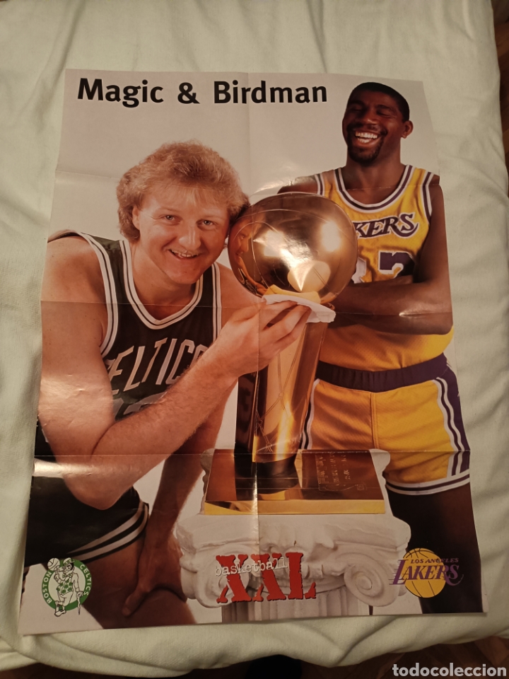 Coleccionismo deportivo: Poster de Magic y Bird NBA - Foto 1