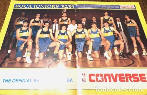 Coleccionismo deportivo: lote 3 posters boca juniors basquet - Foto 1