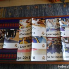 Coleccionismo deportivo: CARTEL REAL MADRID BALONCESTO CAMPEÓN LIGA ACB 2013 2015 2016, SUPERCOPA 2012 2014, COPA REY 2015.