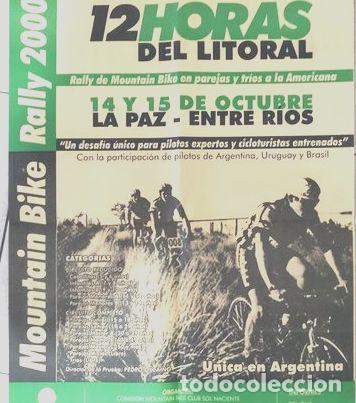 Coleccionismo deportivo: afiche competencia de ciclismo - Foto 1