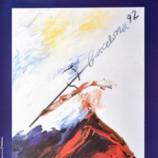Coleccionismo deportivo: CARTEL ORIGINAL OLIMPIADAS BARCELONA 92 - JOSEP GUINOVART - 50X70