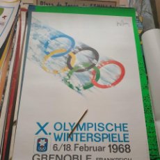 Coleccionismo deportivo: CARTEL OLIMPIADAS INVIERNO X OLYMPISCHE WINTERSPIELE 1968 GRENOBLE FRANKREICH