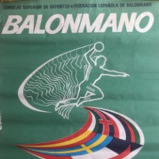 Coleccionismo deportivo: CARTEL ORIGINAL CAMPEONATO DEL MUNDO DE BALONMANO ESPAÑA 1979 MIDE 90 X 65 CMTS