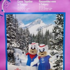 Coleccionismo deportivo: CALGARY 1988 JUEGOS OLÍMPICOS INVIERNO CARTEL OLYMPIC GAMES SEOUL JEUX OLYMPIADE CANADA