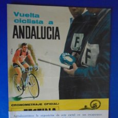 Coleccionismo deportivo: (PUB-230106)CARTEL VUELTA CICLISTA A ANDALUCIA