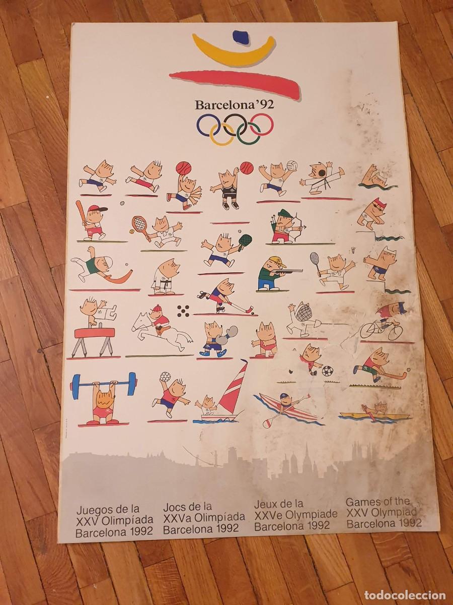 Coleccionismo deportivo: Lote Posters Barcelona 92 - Foto 5