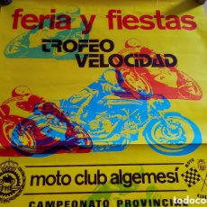 Coleccionismo deportivo: POSTER MOTO CLUB ALGEMESI 1980 CAMPEONATO PROVINCIAL, CIRCUITO ERA DE CABOT