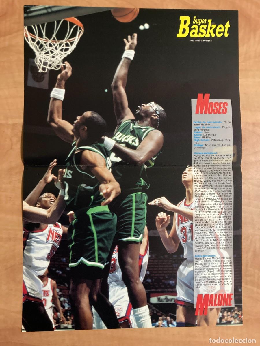 Coleccionismo deportivo: POSTER NBA MOSES MALONE - Foto 1