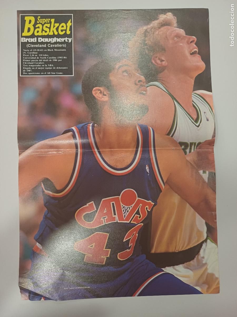 Coleccionismo deportivo: POSTER BALONCESTO/BRAD DAUGHERTY/NBA. - Foto 1