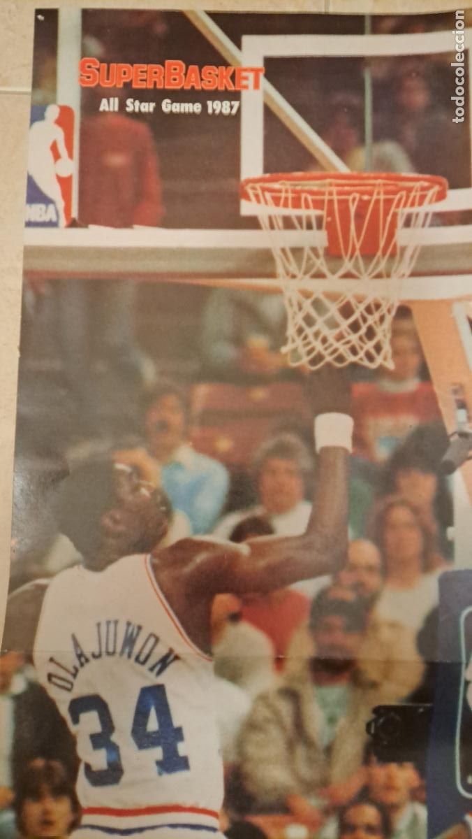 Coleccionismo deportivo: Poster all star game 1987 - Foto 2