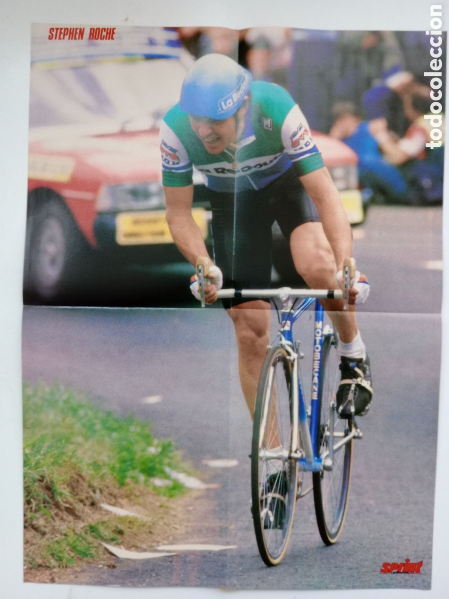 Coleccionismo deportivo: Poster de Greg Lemond y Stephen Roche - Foto 2