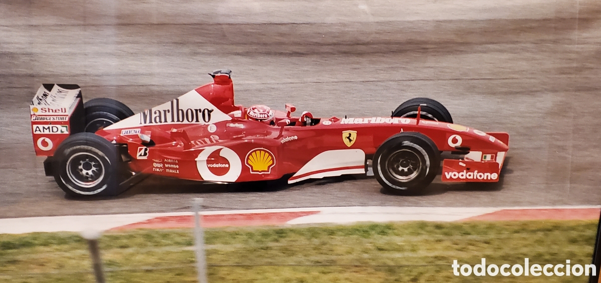 Coleccionismo deportivo: Foto enmarcada Michael Schumacher - Foto 2