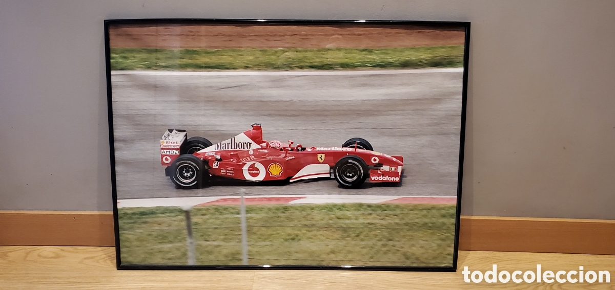 Coleccionismo deportivo: Foto enmarcada Michael Schumacher - Foto 1