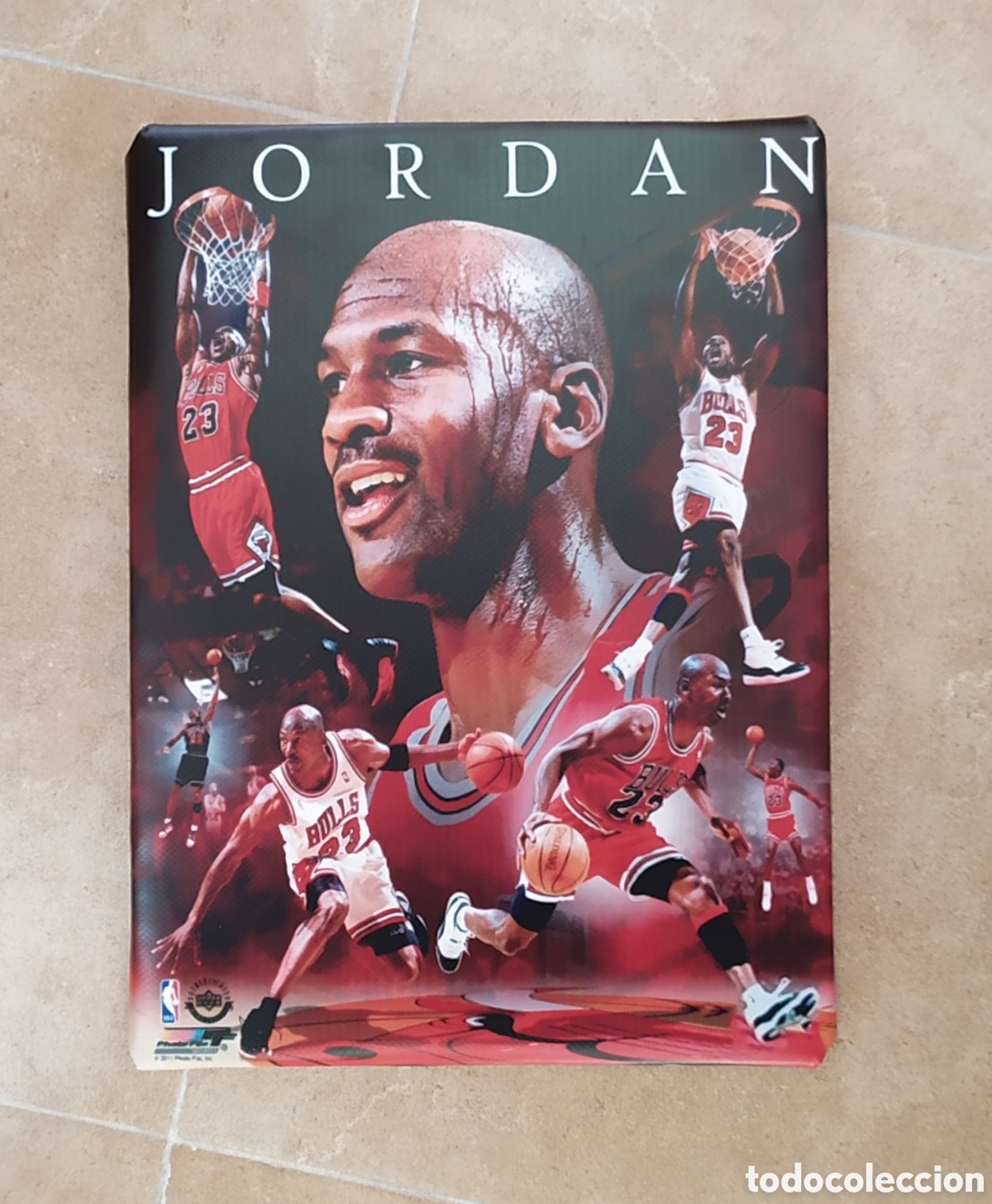Coleccionismo deportivo: Cuadro collage MICHAEL JORDAN - Foto 1