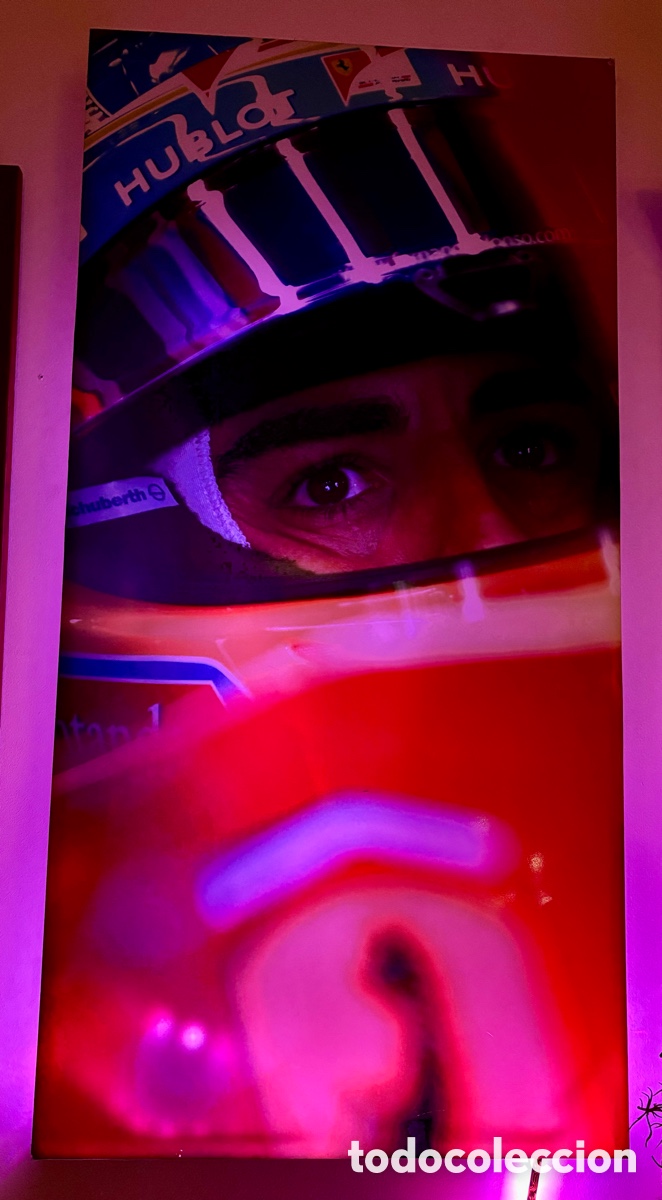 Coleccionismo deportivo: FERNANDO ALONSO RETROILUMINADA - Foto 2