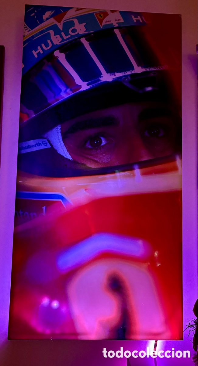 Coleccionismo deportivo: FERNANDO ALONSO RETROILUMINADA - Foto 3