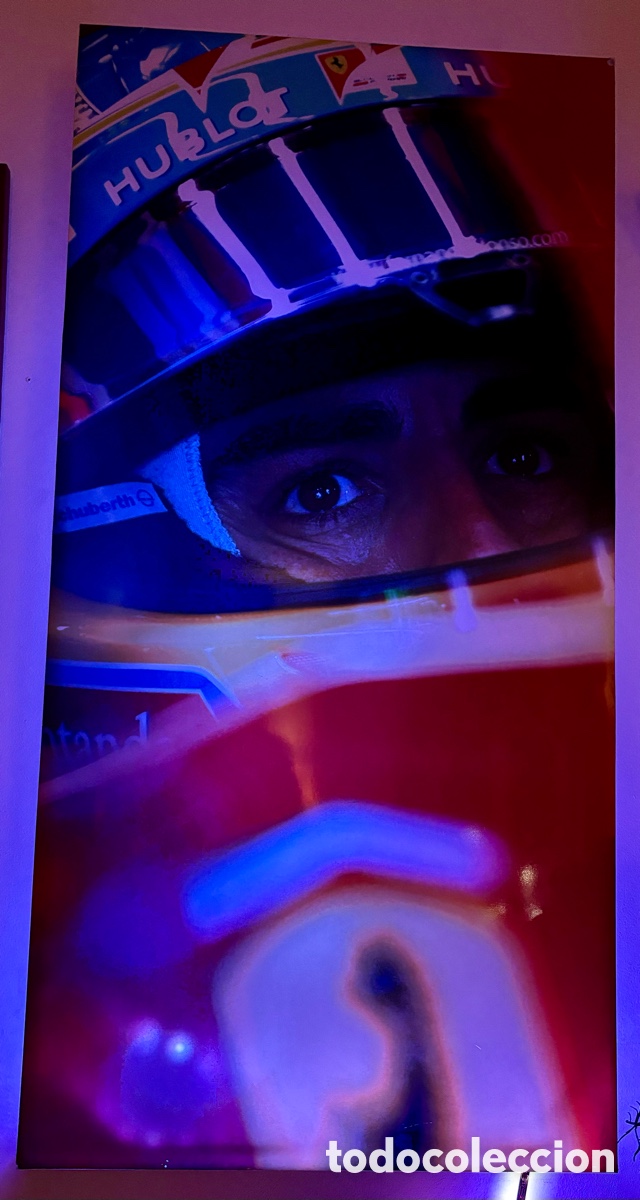 Coleccionismo deportivo: FERNANDO ALONSO RETROILUMINADA - Foto 4