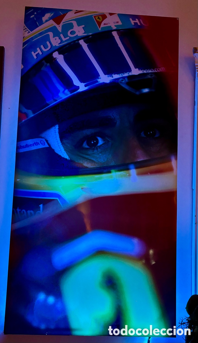 Coleccionismo deportivo: FERNANDO ALONSO RETROILUMINADA - Foto 5