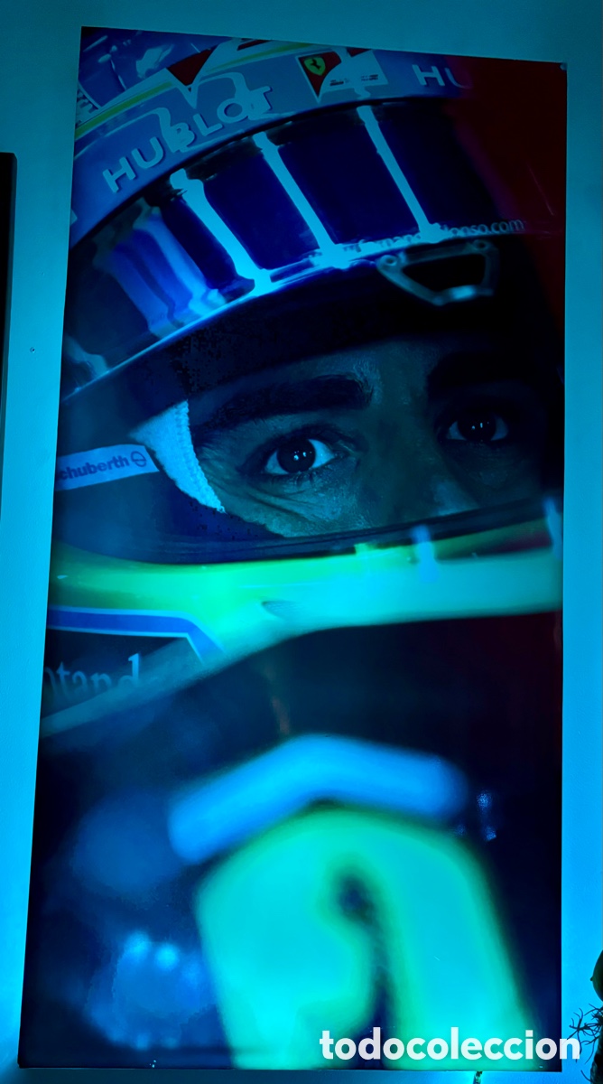 Coleccionismo deportivo: FERNANDO ALONSO RETROILUMINADA - Foto 6