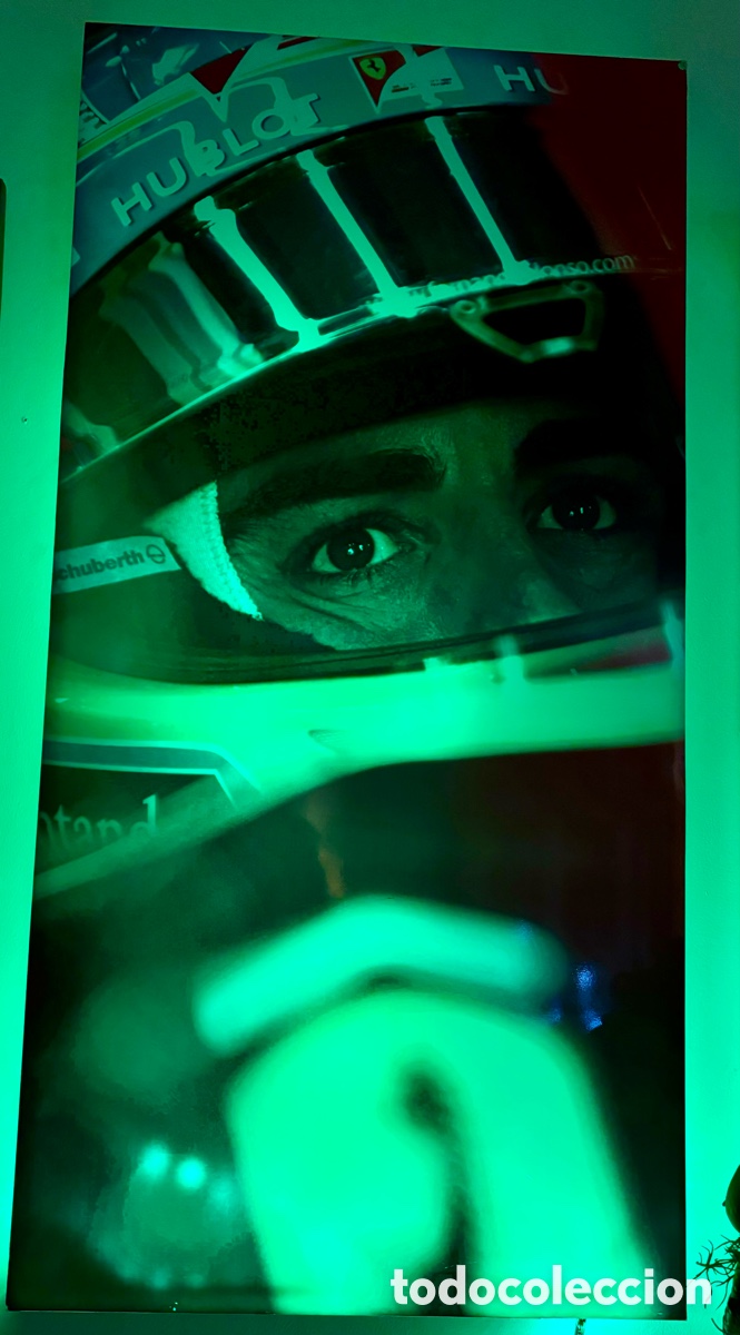 Coleccionismo deportivo: FERNANDO ALONSO RETROILUMINADA - Foto 7