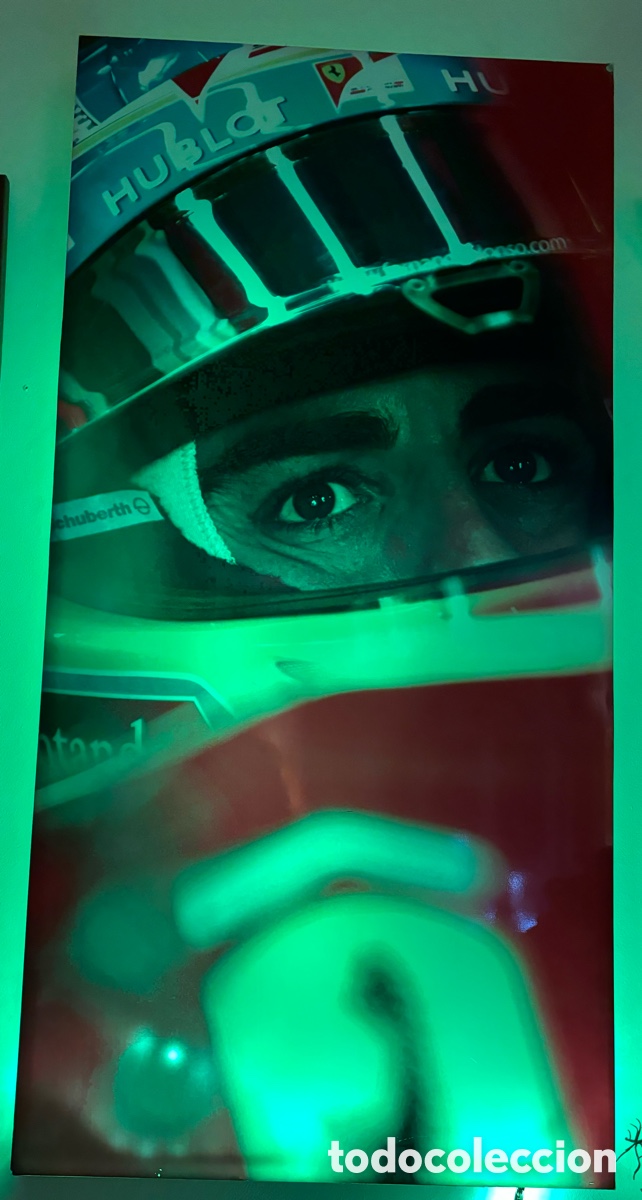 Coleccionismo deportivo: FERNANDO ALONSO RETROILUMINADA - Foto 8
