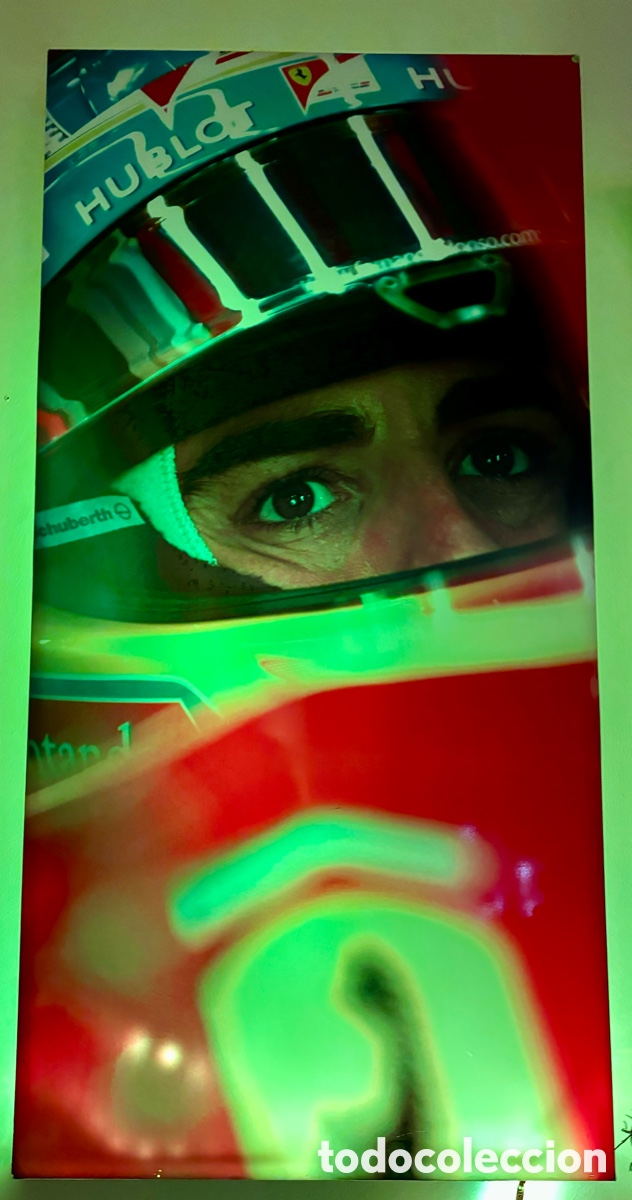 Coleccionismo deportivo: FERNANDO ALONSO RETROILUMINADA - Foto 9