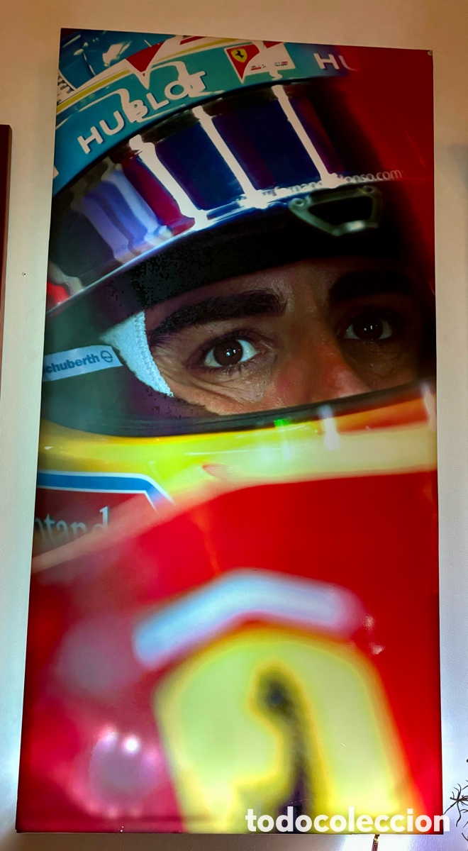 Coleccionismo deportivo: FERNANDO ALONSO RETROILUMINADA - Foto 1
