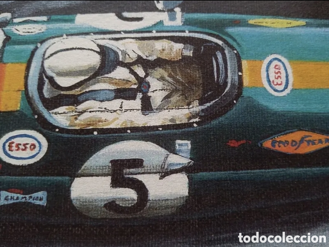 Coleccionismo deportivo: Litografia Jack Brabham - Brabham BT33 38X30 - Foto 6