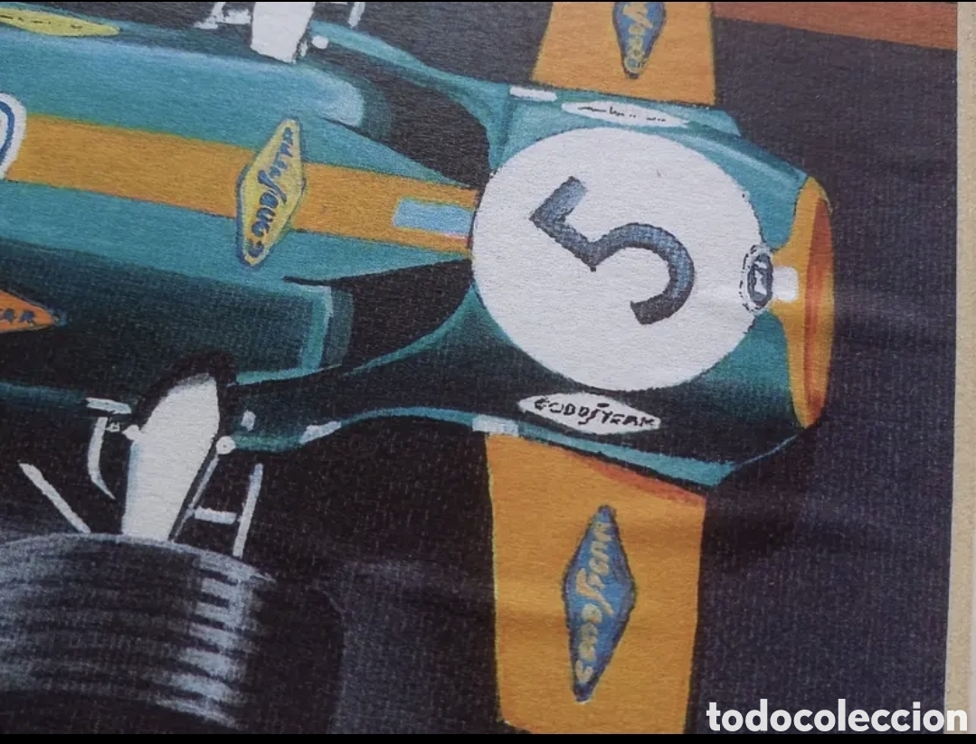 Coleccionismo deportivo: Litografia Jack Brabham - Brabham BT33 38X30 - Foto 8