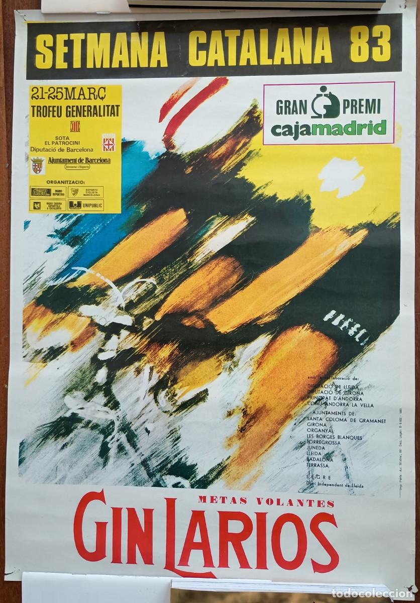 Coleccionismo deportivo: Poster cartel Setmana Catalana 1983. Ciclismo. 49x34cm